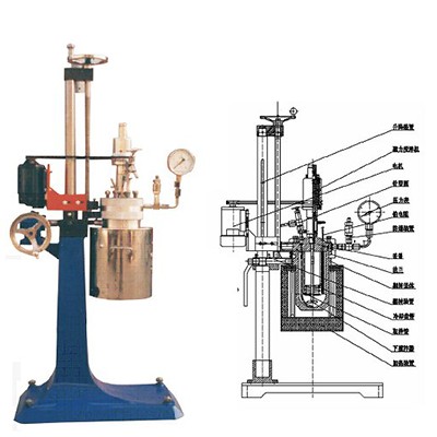 襯四氟內膽快開式反應釜 襯四氟內膽快開式反應釜